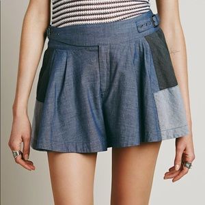 Free People Crash Into Me Skort Indigo 4